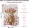 Highland Cow Diamond Art Kits for Adults – Cute Pink Cow 5D Round Full Drill Diamond Painting Kit for Beginners, DIY Gem Art Craft for Home Wall Decor, 12x16 Inch